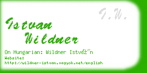 istvan wildner business card